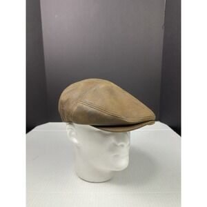 Henschel Hat Co Brown Cabbie Newsboy Hat Men's Gatsby Cap Medium
